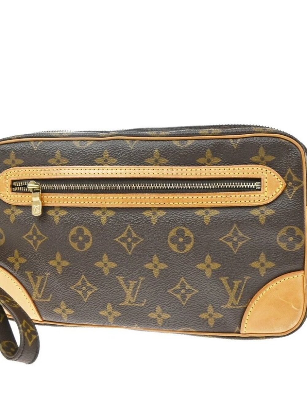 LOUIS VUITTON Marly Dragonne GM Clutch Hand Bag Monogram Brown M51825 37KE115